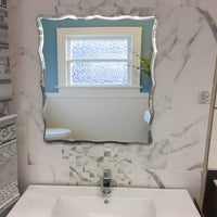 Thumbnail for Eviva Curvy 31″ Frameless Bathroom Wall Mirror Wall Mirror Eviva 