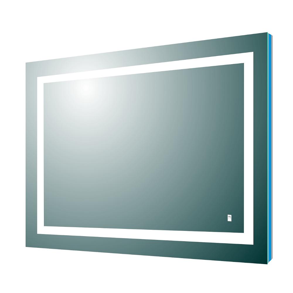 Eviva EVMR52 Deco Piece Wall Mounted Lighted Bathroom Vanity, Backlit LED Mirror with Frame Lights Bathroom Vanity Eviva 36 X 30 