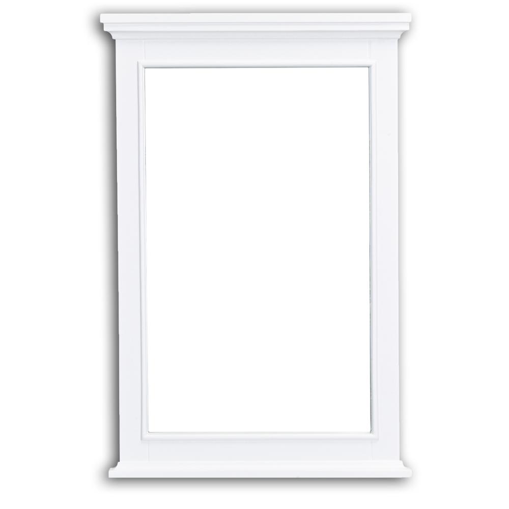 Eviva Elite Stamford 24" White Full Framed Bathroom Vanity Mirror Bathroom Vanity Eviva 