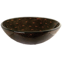 Thumbnail for Fauceture EVSPFB1 Bologna Round Amber Bronze Glass Vessel Sink Bathroom Sink Kingston Brass Default Title 