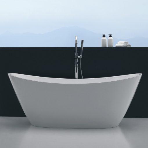 Eviva Bella 60″ White Acrylic Free Standing Bathtub Bathroom Vanity Eviva 
