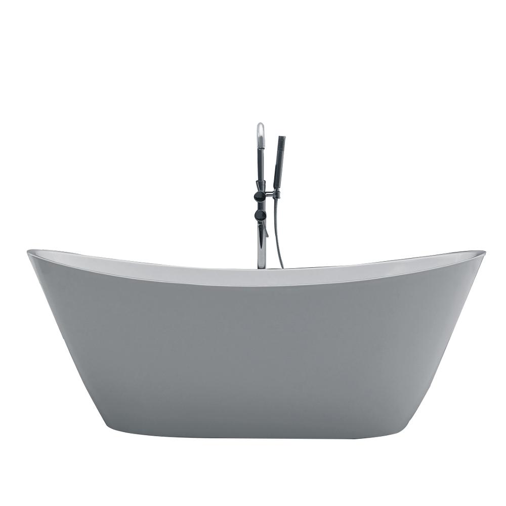 Eviva Bella 67″ White Acrylic Free Standing Bathtub Bathroom Vanity Eviva 
