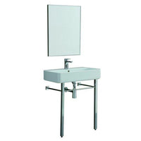 Thumbnail for EVIVA Eliza 26 Inch Italian Ceramic Console Sink with Brass Stand Bathroom Vanity Eviva 