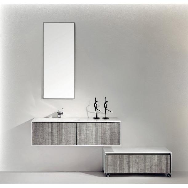 Eviva Ashy 48" Wall Mount Bathroom Vanity Set Grey Finish w/ Soft Closing Drawer Vanity Eviva 