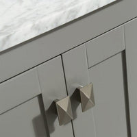 Thumbnail for Eviva Hampton 36″ Transitional Bathroom Vanity w/ White Carrara Top Vanity Eviva 