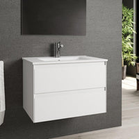 Thumbnail for Eviva Bloom 28″ Matt White Bathroom Vanity with White Integrated Porcelain Sink Vanity Eviva 