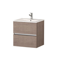 Thumbnail for Eviva Ikaro® 24″ Inch Modern Bathroom Vanity Wall Mount with White Integrated Porcelain Sink Vanity Eviva 