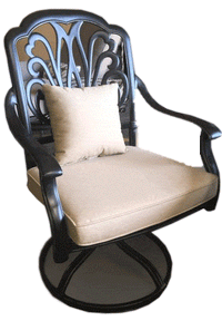 Thumbnail for Elisabeth Swivel Rocker Plus Outdoor Furniture Tuscan 