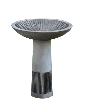 Equinox Cast Stone Outdoor Garden Birdbath(1pc) BirdBath Campania International 