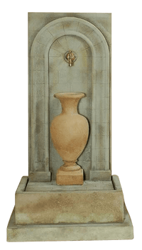 Thumbnail for Etruria Urn Wall Outdoor Cast Stone Garden Fountain For Spout Tall Urn Fountain Tuscan 