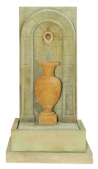 Thumbnail for Etruria Urn Wall Outdoor Cast Stone Garden Fountain Tall Urn Fountain Tuscan 