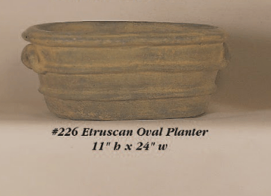 Etruscan Planter Cast Stone Outdoor Garden Planter Planter Tuscan 