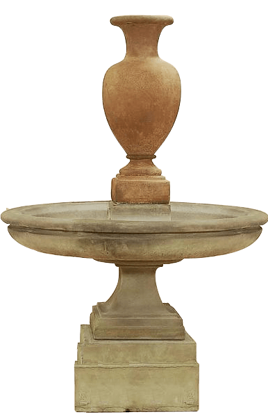 Etruscan Urn Short Outdoor Cast Stone Garden Fountain Fountain Tuscan 