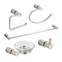 Thumbnail for Fresca Magnifico 5-Piece Bathroom Accessory Set - Brushed Nickel Bathroom Accessory Set Fresca 