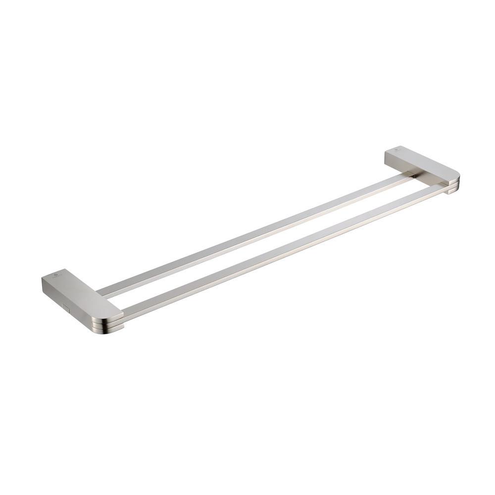 Fresca Solido 19" Double Towel Bar - Brushed Nickel Towel Bar Fresca 