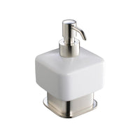 Thumbnail for Fresca Solido Lotion Dispenser (Free Standing) - Brushed Nickel Soap Dispenser Fresca 