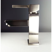 Thumbnail for Fresca Versa Single Hole Mount Bathroom Vanity Faucet - Brushed Nickel Vanity Faucet Fresca 