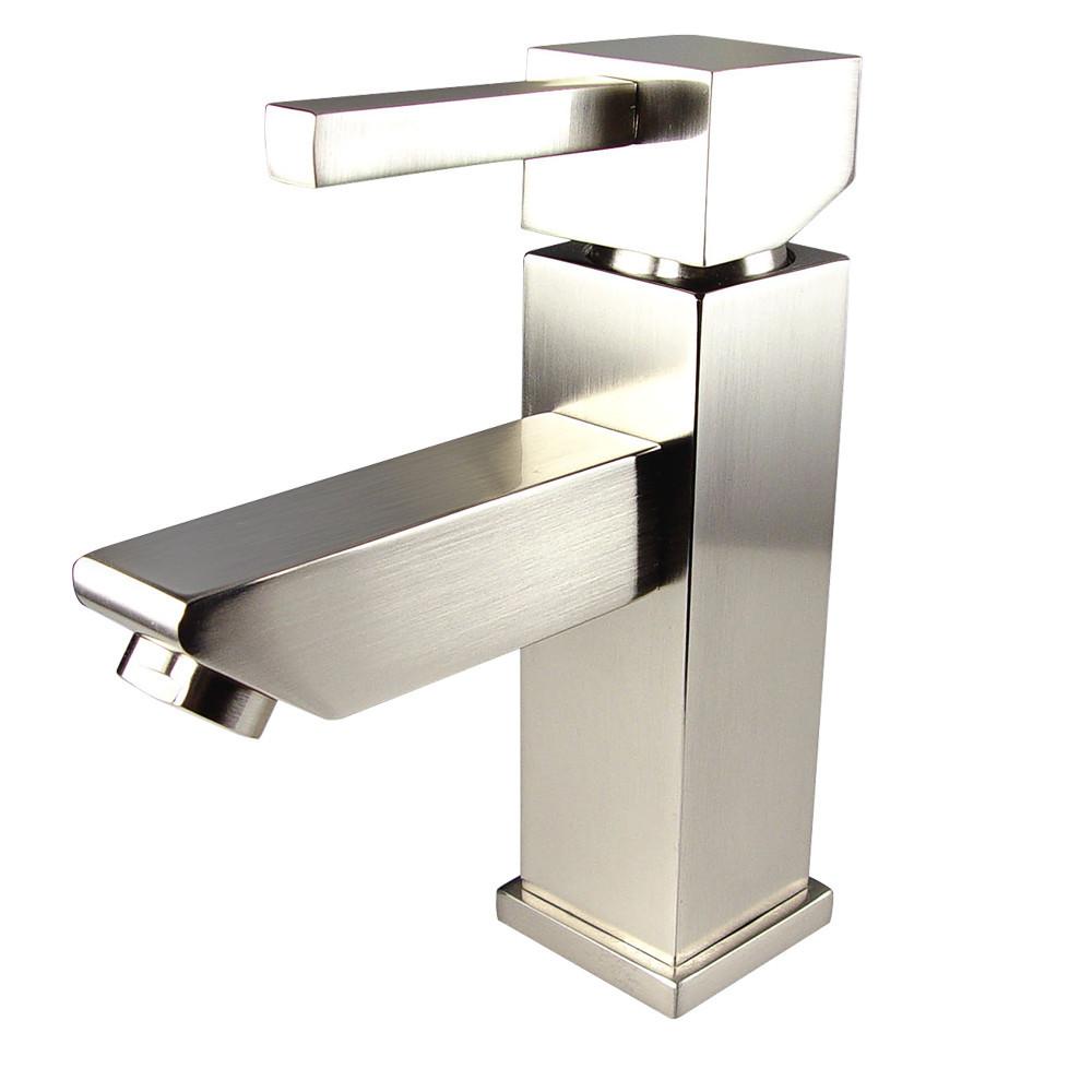 Fresca Versa Single Hole Mount Bathroom Vanity Faucet - Brushed Nickel Vanity Faucet Fresca 