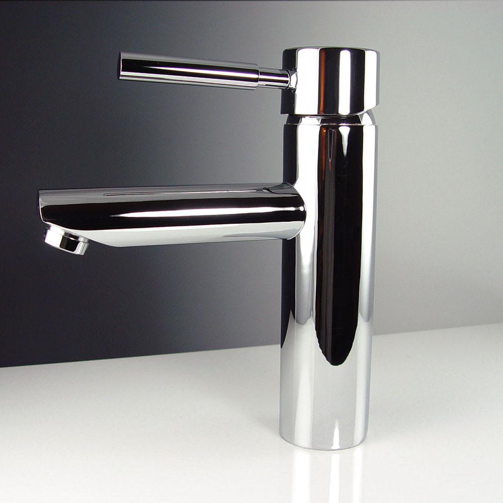 Fresca Tartaro Single Hole Mount Bathroom Vanity Faucet - Chrome Vanity Faucet Fresca 