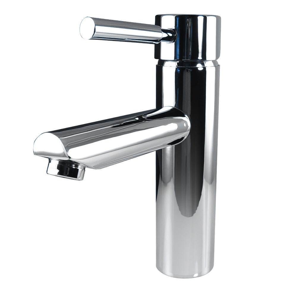 Fresca Tartaro Single Hole Mount Bathroom Vanity Faucet - Chrome Vanity Faucet Fresca 