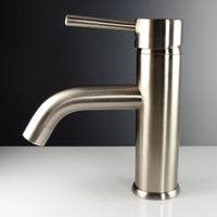 Thumbnail for Fresca Sillaro Single Hole Mount Bathroom Vanity Faucet - Brushed Nickel Vanity Faucet Fresca 