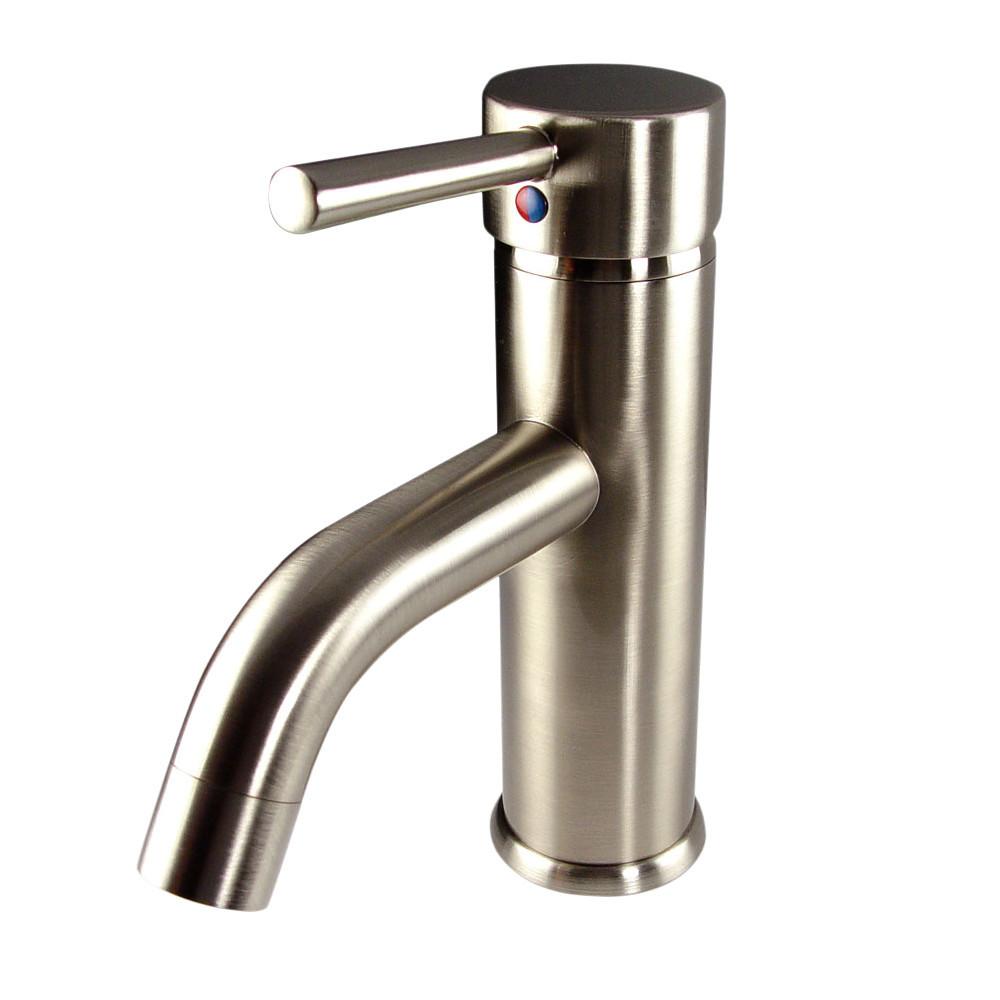 Fresca Sillaro Single Hole Mount Bathroom Vanity Faucet - Brushed Nickel Vanity Faucet Fresca 