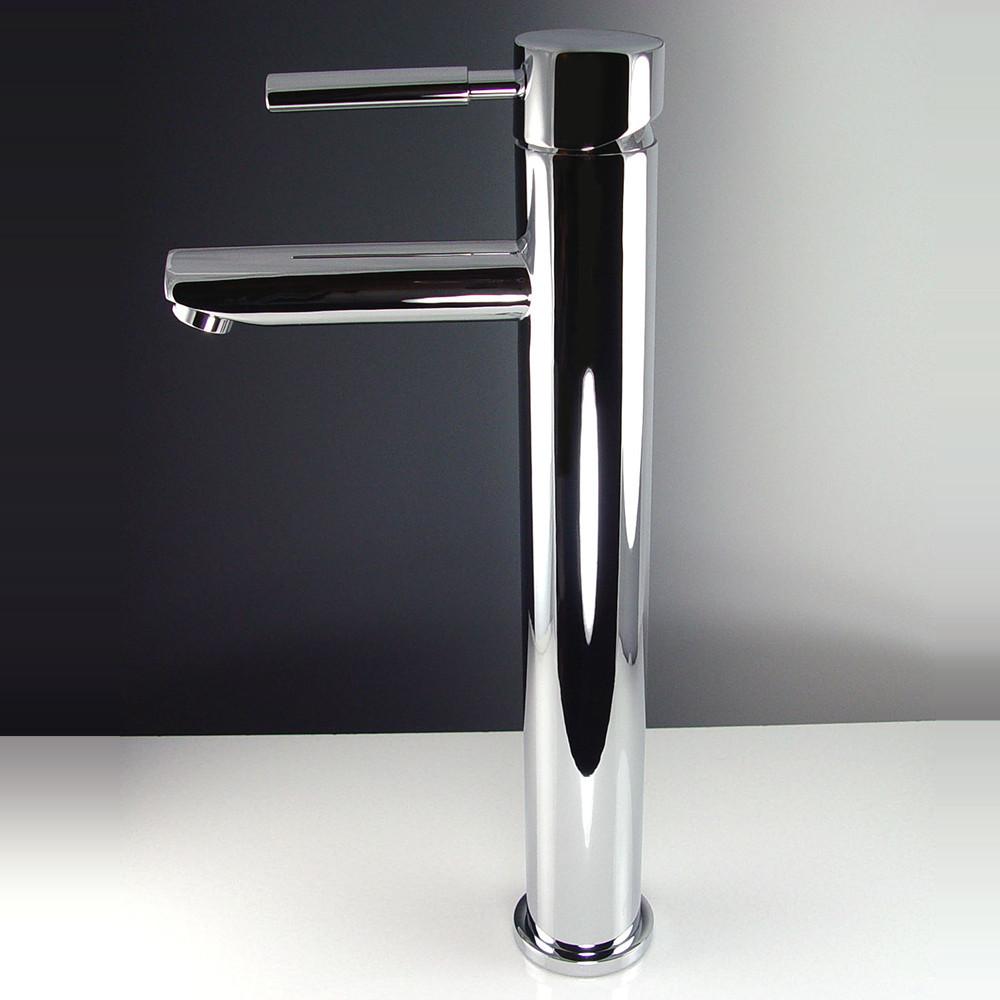 Fresca Tolerus Single Hole Vessel Mount Bathroom Vanity Faucet - Chrome Vanity Faucet Fresca 