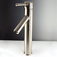 Thumbnail for Fresca Soana Single Hole Vessel Mount Bathroom Vanity Faucet - Brushed Nickel Vanity Faucet Fresca 