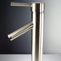 Thumbnail for Fresca Soana Single Hole Vessel Mount Bathroom Vanity Faucet - Brushed Nickel Vanity Faucet Fresca 