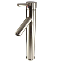 Thumbnail for Fresca Soana Single Hole Vessel Mount Bathroom Vanity Faucet - Brushed Nickel Vanity Faucet Fresca 