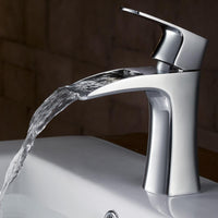 Thumbnail for Fresca Fortore Single Hole Mount Bathroom Vanity Faucet - Chrome Bathroom Faucet Fresca 
