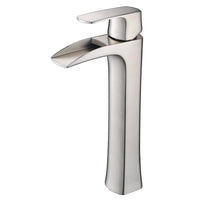 Thumbnail for Fresca Fortore Single Hole Vessel Mount Bathroom Vanity Faucet - Brushed Nickel Bathroom Faucet Fresca 