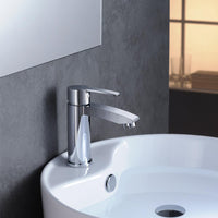 Thumbnail for Fresca Livenza Single Hole Mount Bathroom Vanity Faucet - Chrome Vanity Faucet Fresca 