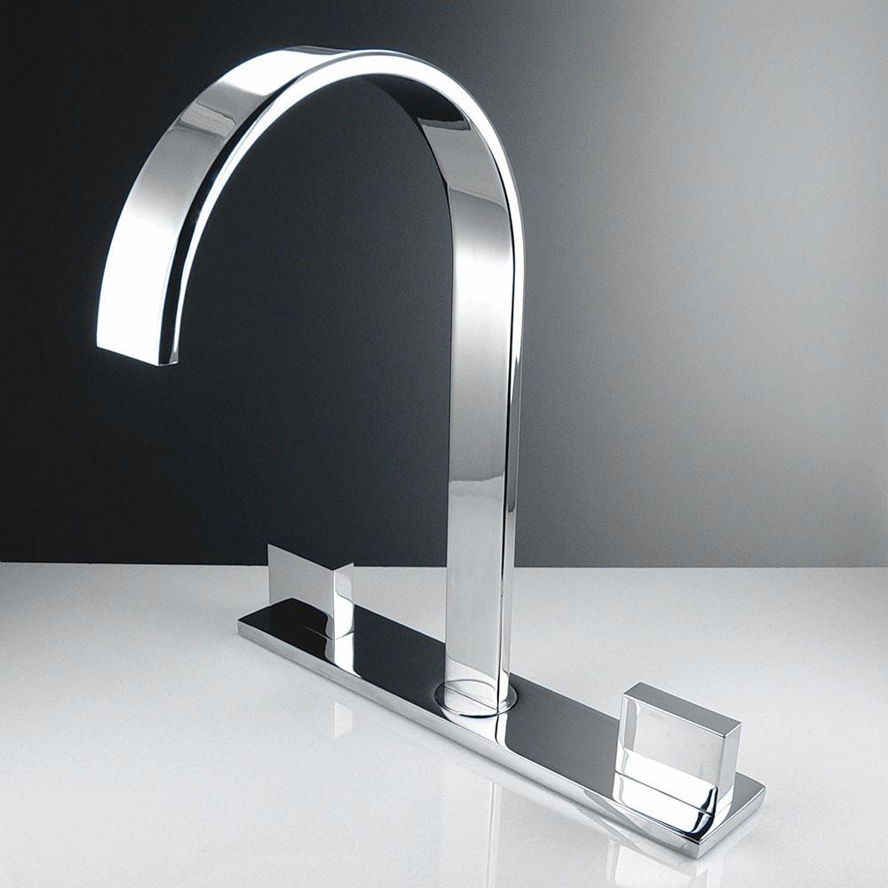 Fresca Sesia Widespread Mount Bathroom Vanity Faucet - Chrome Vanity Faucet Fresca 