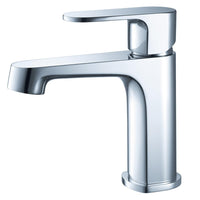 Thumbnail for Fresca Gravina Single Hole Mount Bathroom Vanity Faucet - Chrome Vanity Faucet Fresca 