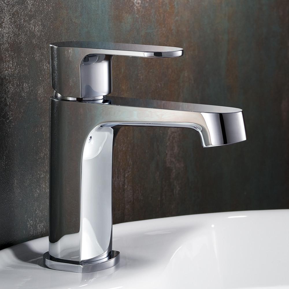 Fresca Gravina Single Hole Mount Bathroom Vanity Faucet - Chrome Vanity Faucet Fresca 