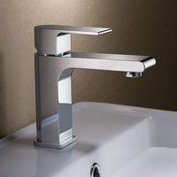 Thumbnail for Fresca Allaro Single Hole Mount Bathroom Vanity Faucet - Chrome Bathroom Faucet Fresca 