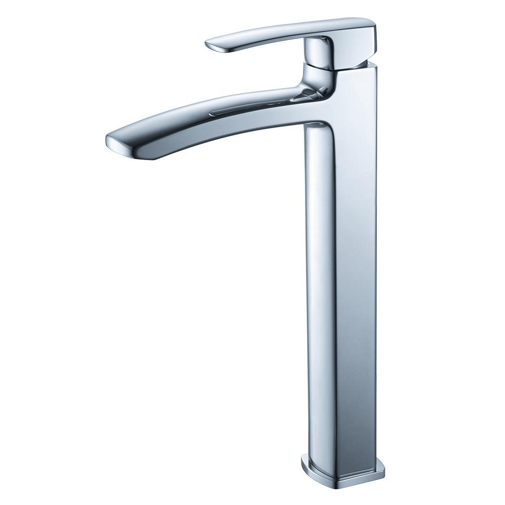 Fresca Fiora Single Hole Vessel Mount Bathroom Vanity Faucet - Chrome Bathroom Faucet Fresca 