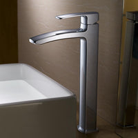 Thumbnail for Fresca Fiora Single Hole Vessel Mount Bathroom Vanity Faucet - Chrome Bathroom Faucet Fresca 