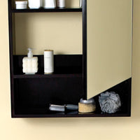 Thumbnail for Fresca Small Espresso Bathroom Medicine Cabinet w/ Small Bottom Shelf Medicine Cabinet Fresca 