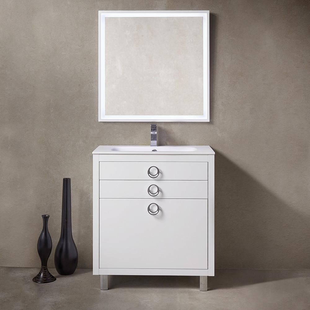 Fresca Platinum Due 32" Modern Highest Quality Bathroom Vanity - Glossy White Vanity Fresca 