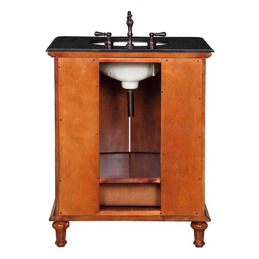 Silkroad 30" Traditional Single Sink Bathroom Vanity Vanity Silkroad Exclusive 
