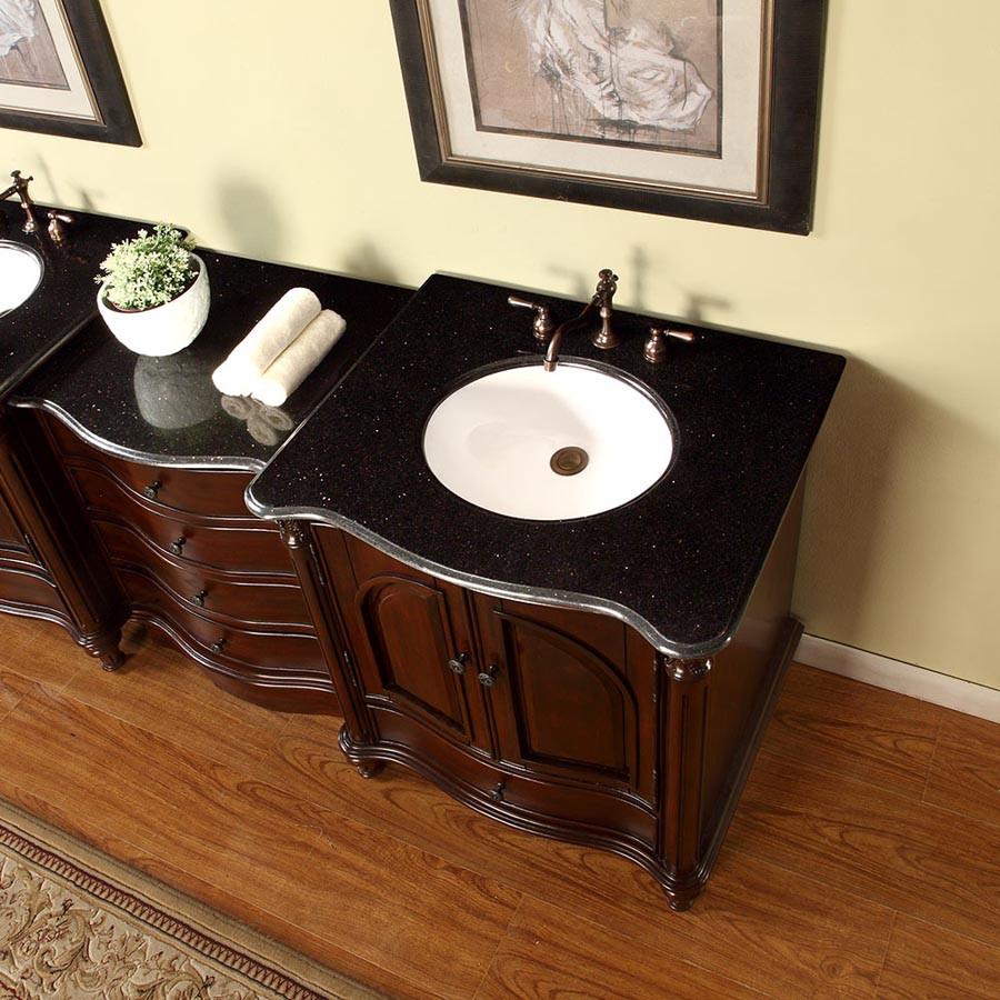 Silkroad 53.5" Traditional Single Sink Bathroom Vanity Vanity Silkroad Exclusive 