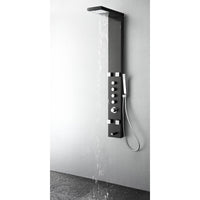 Thumbnail for Fresca Verona Stainless Steel (Brushed Gray) Thermostatic Shower Massage Panel Shower Massage Panel Fresca 