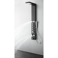 Thumbnail for Fresca Verona Stainless Steel (Brushed Gray) Thermostatic Shower Massage Panel Shower Massage Panel Fresca 
