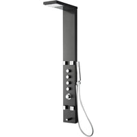 Thumbnail for Fresca Verona Stainless Steel (Brushed Gray) Thermostatic Shower Massage Panel Shower Massage Panel Fresca 