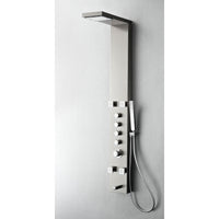 Thumbnail for Fresca Verona Stainless Steel (Brushed Silver) Thermostatic Shower Massage Panel Shower Massage Panel Fresca 