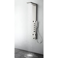 Thumbnail for Fresca Verona Stainless Steel (Brushed Silver) Thermostatic Shower Massage Panel Shower Massage Panel Fresca 