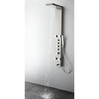 Thumbnail for Fresca Verona Stainless Steel (Brushed Silver) Thermostatic Shower Massage Panel Shower Massage Panel Fresca 