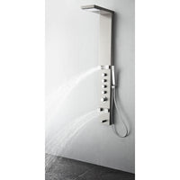 Thumbnail for Fresca Verona Stainless Steel (Brushed Silver) Thermostatic Shower Massage Panel Shower Massage Panel Fresca 